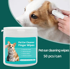 Pet Ear Hygiene Finger Wipes