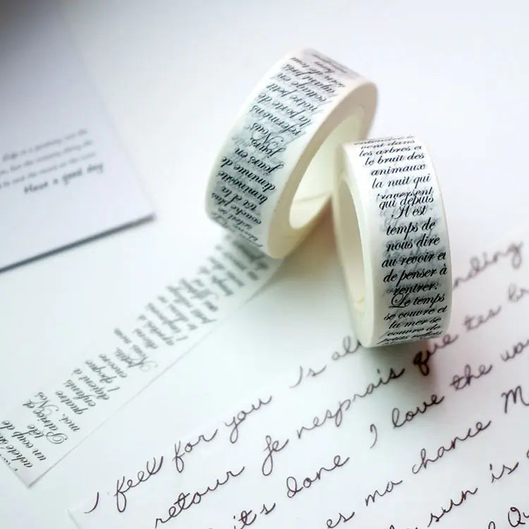 Sleek Mono Washi Tape